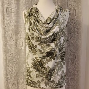 Chico's cowl-neck tunic forest-green